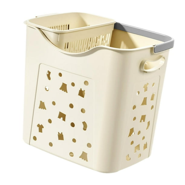 Cesta para la colada, cesto para la colada transpirable y elegante, cesto para la ropa sucia, cesta de almacenamiento para el hogar, dormitorio,