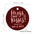 thumbnail image 6 of Inkdotpot Real Rose Gold Foil Hugs & Kisses From The Wedding Tags Favor Hang Paper Tags 50 Pieces, 6 of 6