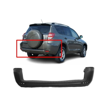 DCP Rear Bumper Cover For 2009-2012 Toyota RAV4 Primed 521590R902 TO1100271