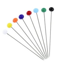 Glass Head Pins for Sewing with Assorted Colors and High Temperature Resistance 4mm Head 34mm Pin