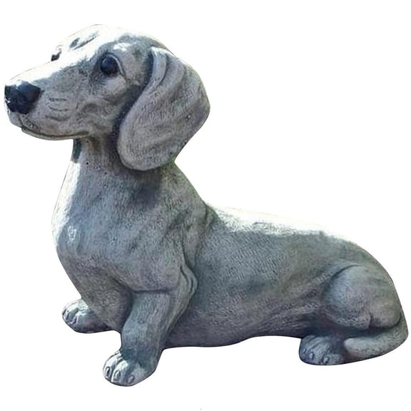 Pet Dog Statue Garden Decor Memorial Dog Figurines Table Centerpiece for Dog Lovers Sculpture Patio Yard Decorations