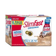 SlimFast Original Meal Replacement Shakes, Cappuccino Delight, 11 Fl Oz
