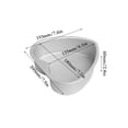 thumbnail image 3 of Heart Shaped Baking Pan Solid Bottom Mold Cake Pan for Bread Loaf Home Baking, Multicolor, 3 of 8