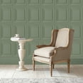 thumbnail image 2 of Laura Ashley Redbrook Wood Panel Sage Wallpaper, 2 of 4