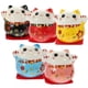 thumbnail image 3 of Ceramic Cat Statue Ornament Mini Fortune Cat Figurine Childrens Gifts 5X4.3X4.8CM 5Pcs, 3 of 4