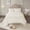 Off White + Cotton + King+2, variant on Off-White Tufted Medallion Fringe Coverlet Set, 3-Piece Lightweight Bed Bedding Set