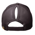thumbnail image 5 of C.C Ponytail Messy Buns Trucker Ponycaps Plain Baseball, Charcoal, 5 of 5
