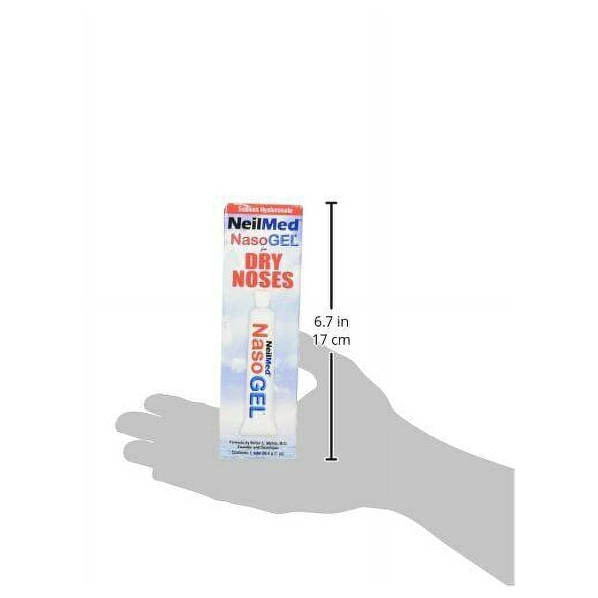 NeilMed Nasoge Drug-Free Salinel Drip Free Dry Nose Gel, 1oz, 3-Pack