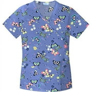 Stainglass Butterfly Mock Wrap Top