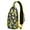 Bright Yellow L, variant on Army Green Camo Sling Bag, Hunting Camouflage Crossbody Backpack with Multiple Compartments, Lightweight Travel Daypack for Jungle and Desert Adventure
