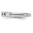 thumbnail image 3 of 14K White Gold Ring Band Wedding Diamond Round 5-Stone, 3 of 7