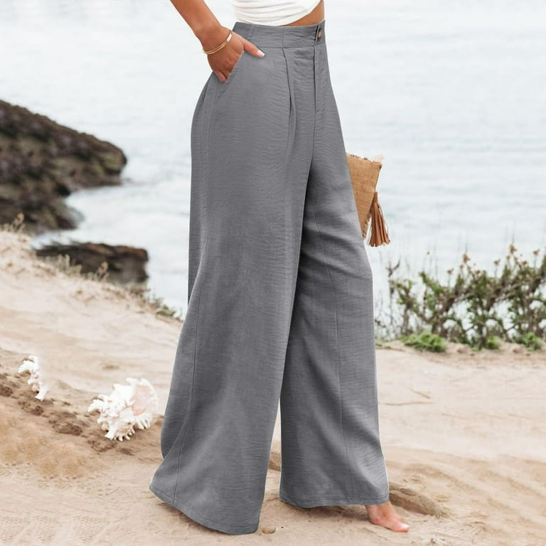 wide leg grey dress pants ANOTHER ASPECT - ANOTHER Suit Pants 1.0, Grey main image 1