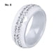 thumbnail image 5 of Anillo de cerámica Minnieouse de moda para mujer blanco Talla 8, 5 of 6