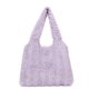 thumbnail image 1 of Bolso Mano Hombro Mujer Felpa Color Sólido para El Viajes Compras, 1 of 8