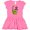 Raspberry with Polka Dots, variant on Inktastic I Love my Mom with Baby and Mommy Brontosaurus Girls Baby Dress