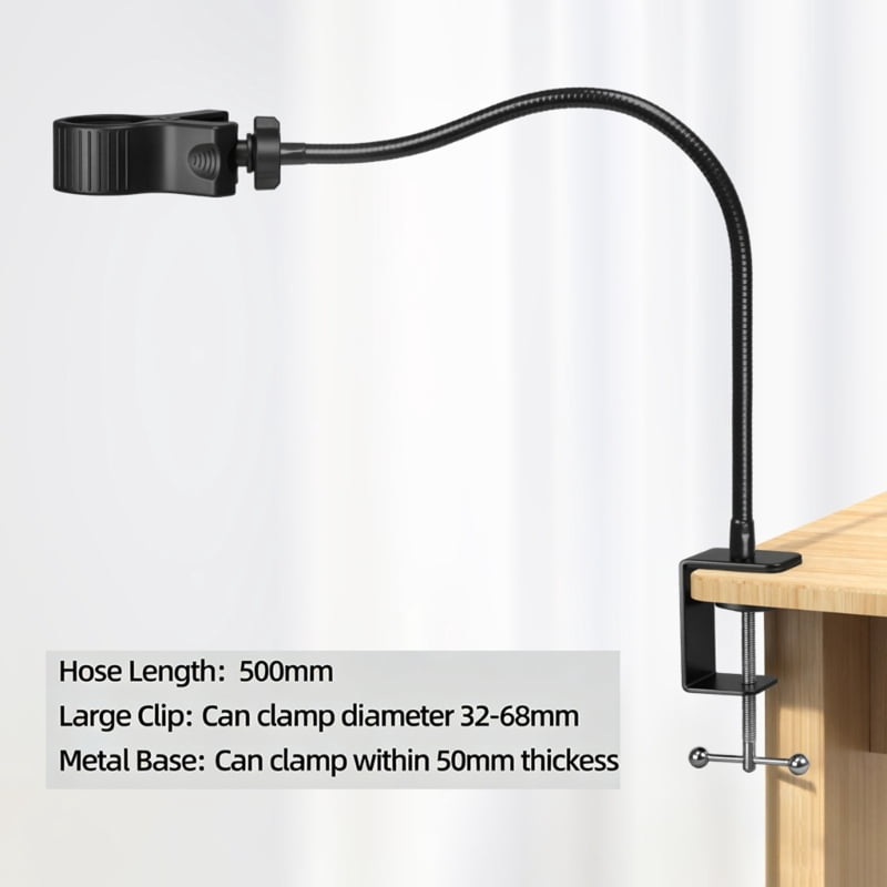 Flexible Gooseneck Microphone Stand Arm 4 Optional Lengths for Precise Stable
