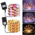 thumbnail image 4 of Guirnalda de luces LED de 10 m, 20 m y 30 m con alambre de cobre, guirnalda navideña para decoración de exteriores con fuente de alimentación de 12 V para bodas, 4 of 4