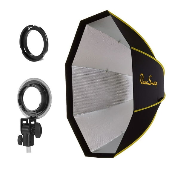 Glow ParaSnap 44" Octa New Generation SterlingFibre Softbox With OTA-G1 Flashpoint XPLOR 300 Pro, Godox ML60 Mounting Adapter