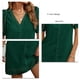 thumbnail image 4 of V Neck Short Sleeve Dot Lace Dress Summer Lace Dot Dress Women V Neck Short Sleeve Dot Lace Dress Above Knee Fashion Elegant For Home Party Work Date ANGGREK Otros, 4 of 5