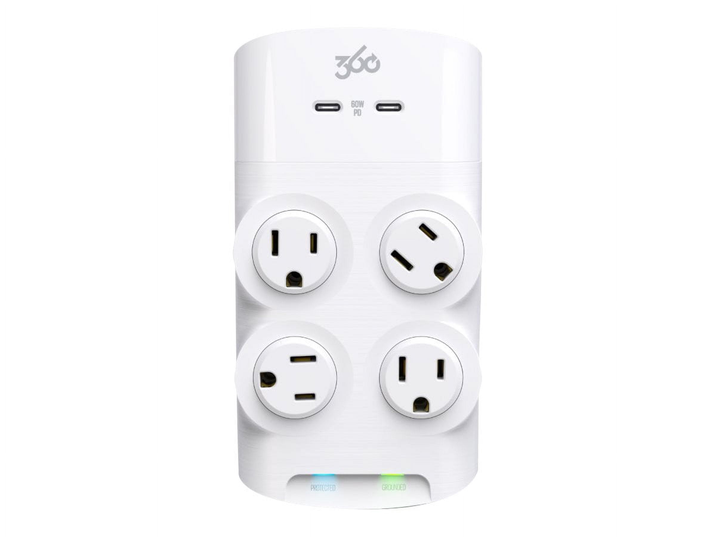 360 Electrical Revolve60 - Surge protector - 1875 Watt - output connectors: 4