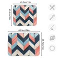 thumbnail image 4 of Yayeee Dish Drying Mat for Kitchen Counter 16"x18" Microfiber Absorbent Pad, Pink Geometric, 4 of 7