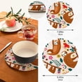 thumbnail image 3 of Sloth 2 Pack Pot Holders Trivets, Heat Resistant Hot Pads for Kitchen Table Decoration Trivets for Hot Dishes/Pot/Bowl/Teapot/Kitchen Hot Pads Trivets, 7" + 9.45", 3 of 7