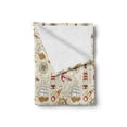 thumbnail image 2 of Nautical Soft Flannel Fleece Blanket, Marine Elements Nostalgic Properties Wind Fall Under Trip Around the World Concept, Cozy Plush for Indoor and Outdoor Use, 70" x 90", Beige Red, by Ambesonne, 2 of 6