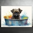 thumbnail image 2 of Brussels Griffon Dog Canvas Bathroom Décor - Unique Bath Wall Decor - Modern Canvas Bathroom Wall Art - Room Decor - Bathroom Decorations - Restroom Sign - Wall decor living room, 2 of 4