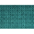 thumbnail image 1 of Ahgly Company Indoor Rectangle Abstract Turquoise Blue Modern Area Rugs, 7' x 9', 1 of 4