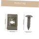 thumbnail image 5 of TABLETREANDS 100 Pares De Clips Para Cable Dorados De Acero Inoxidable Para Cercas Con Tornillos Autorroscantes, 5 of 8