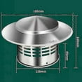 thumbnail image 1 of Couvercle de Cheminée en Acier Inoxydable Capuchon de Pluie grille en Acier Inoxydable pour Tuyaux de Poêle-Bon, 1 of 3