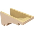 thumbnail image 5 of 8"W x 16"D x 8"H Wide Mediterranean Rough Cedar Woodgrain TimberThane Corbel, Primed Tan, 5 of 6