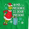 thumbnail image 3 of The Grinch - My Presence Is Your Present - Men's Short Sleeve Graphic T-Shirt, 3 of 5