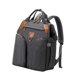 thumbnail image 4 of Mochila Para Pañales De Bebé, Bolsa Grande Para Cambiar Pañales, Para Acampar, Picnic Al Aire Libre, Color Gris Oscuro, 4 of 10