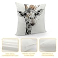 thumbnail image 4 of Orinice Giraffe Crown Graphic Decorative Throw Pillow Cover for Home Couch Living Room Bed Sofa 22x22in, 4 of 5