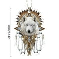 thumbnail image 3 of Wolf Head Acrylic Keychain 3D Animal Pendant For Nature Lovers For Outdoor Enthusiasts, 3 of 6
