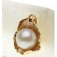 thumbnail image 2 of K-KED Huge 12-13MM Natural Akoya white stud pearl pendant necklace 18", 2 of 2