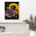 thumbnail image 4 of Cuadros Decorativos Diamante pintura 5D taladro redondo completo mosaico DIY US bandera girasol Kit decoración de la pared Ndcxsfigh Nuevos Originales, 4 of 8