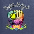 thumbnail image 3 of Wild Bobby, Colorful Softball Girl, Sports, Men Graphic Tee, Vintage Heather Navy, Large, 3 of 5
