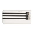 thumbnail image 1 of Solar Power Bank Support Power Display Dual Output Ports Portable 20000mAh Solar Phone Charger with Flashlight White, 1 of 3