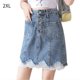 thumbnail image 1 of Jeans Falda Mujer Encaje Cintura alta Una línea Falda midi corta Ropa de verano, XXL Scienceny AP001184-05B, 1 of 7