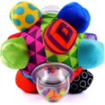 thumbnail image 1 of Baby Child Rattle Developing Bumpy Ball Rattle Toy Baby Hand Catch Sense Sensory Three-dimensional Baby Cognitive Baby Rattle Toy, 1 of 4