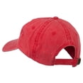 thumbnail image 3 of Halloween Spooky Ghost Embroidered Washed Dyed Cap - Red OSFM, 3 of 5