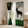thumbnail image 4 of Homewish Magic Moose Deer Black Out Curtains, Woodland Wildlife Curtains Pack of 2 (42x63 Each), Rustic Adventure Bedroom Curtains, Blackout Curtains Bedroom Decor, 4 of 7