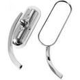 thumbnail image 5 of For Harley Touring Electra Glide Dyna Fatboy Softail Sportster Motorcycle Rearview Mirror Black Square Oval Side Mirror Mirrors (Color : Chrome), 5 of 5