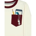 thumbnail image 2 of 365 Kids from Garanimals Boys Long Sleeve Graphic Pocket Tee, Sizes 4-10, 2 of 3