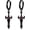 Black Sword, variant on Celtic Sword Earrings 925 Sterling Silver Sword Drop Earrings Viking Celtic Knot Sword Dangle Earrings Jewelry Gift for Women Men