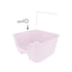 thumbnail image 1 of Bañera automática para periquitos con percha, bomba de ducha para pájaros de interior, USB, fácil de usar Rosa, 1 of 9