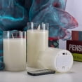 thumbnail image 4 of Flameless Candles (D 3" X H 4" 5" 6") Glass Real Wax Pillars & Moving Flame Wick LED Candles and 10-Key Remote Control, 4 of 6