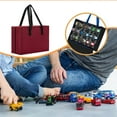 thumbnail image 6 of Toy Car Organizer Case Carrier Felt Material with 18 Slots for Kids Model Car Collection and Travel, 6 of 9